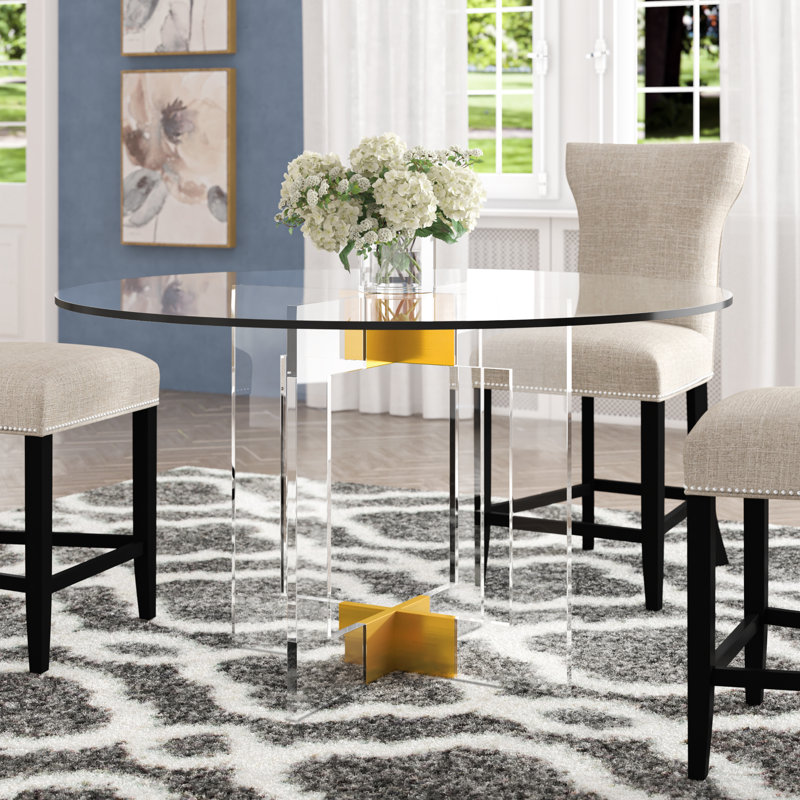 Ravello Round Glass Top Dining Table